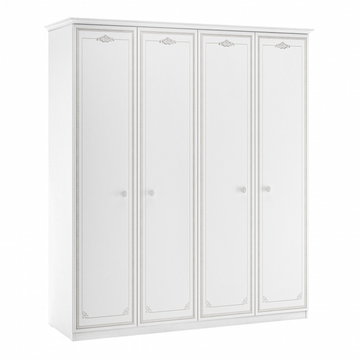 Четырехдверный шкаф Selena Grey