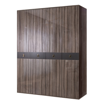 Шкаф 4-дверный Rimini Solo (орех империя / золото) РМШ2/4(s)