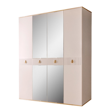 Шкаф 4-дверный Rimini Solo (слоновая кость / золото) РМШ1/4(s)