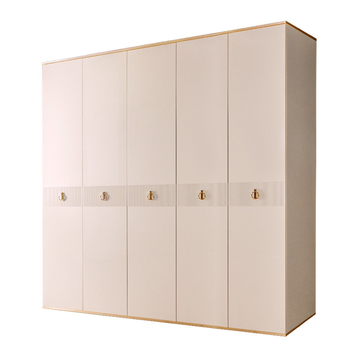 Шкаф 5-дверный Rimini Solo (слоновая кость / золото) РМШ2/5(s)