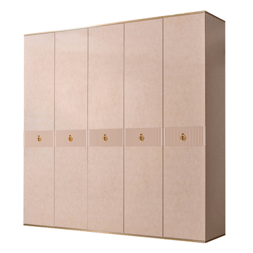 Шкаф 5-дверный Rimini Solo (латте /золото) РМШ2/5(s)