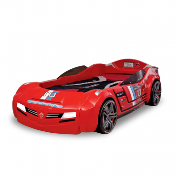 Кровать машина BITURBO, красный 90x190