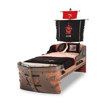 Кровать корабль Pirate, 90x190