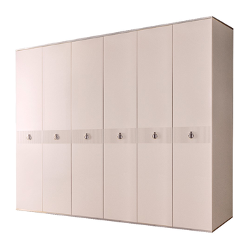 Шкаф 6-дверный Rimini Solo (слоновая кость / серебро) РМШ2/6(s)