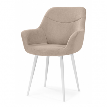 Стул на металлокаркасе Notta Флюид бежевый / белый