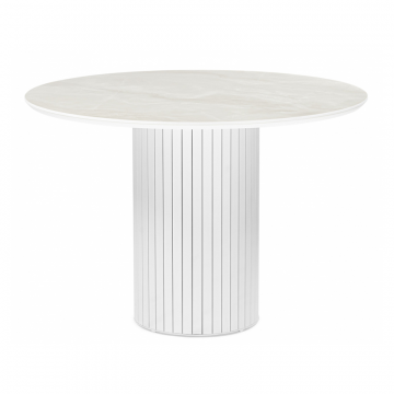 Керамический стол Гравент 110 onyx bianco soft satin / белый