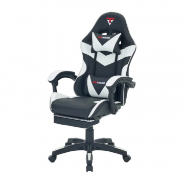 Кресло спортивное TopChairs MG-7019 черно-белый