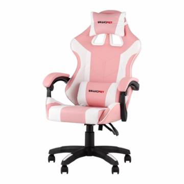 Кресло спортивное TopChairs MG-7035 розово-белый