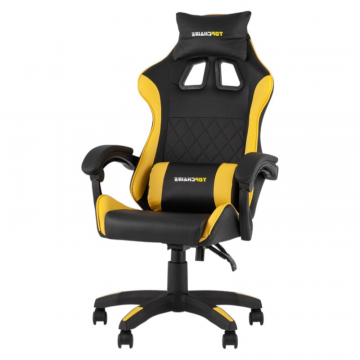 Кресло спортивное TopChairs MG-7043 черно-жёлтый