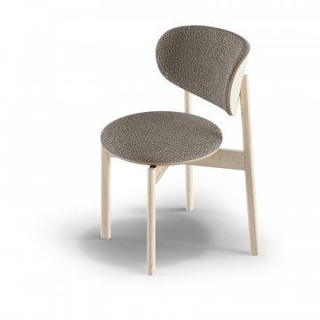 Стул Basic С (бежевый букле, беленый дуб)