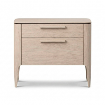 Тумба прикроватная Type oak 2 ящика ширина 60 см (беленый дуб)