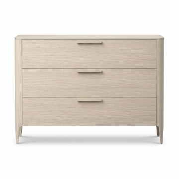 Комод Type oak 3 ящика ширина 120 см (беленый дуб)