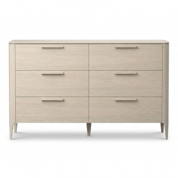 Комод Type oak 6 ящиков ширина 170 см (беленый дуб)