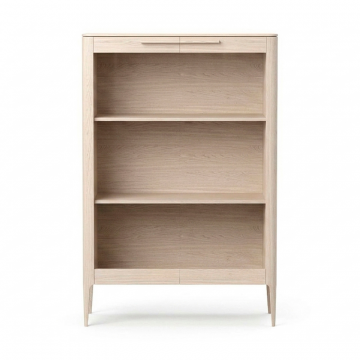 Витрина Type oak стеклянная высота 150 см (беленый дуб)