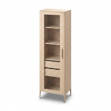 Витрина Type oak стеклянная высота 200 см L (беленый дуб)