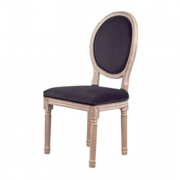 Стул с круглой спинкой Volker Oak Black