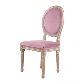 Стул с круглой спинкой Volker Oak Pink
