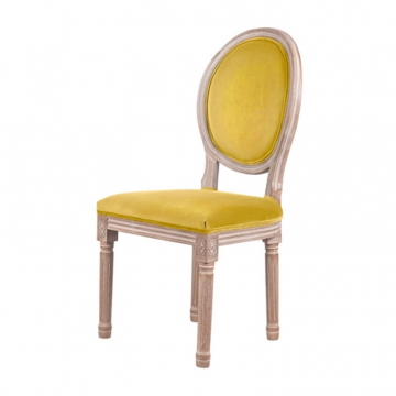 Стул с круглой спинкой Volker Oak Yellow