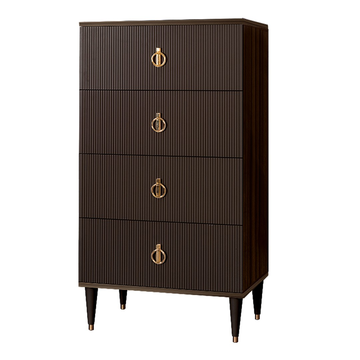 Комод 4 ящика Rimini Solo (орех империя / золото) РМКМ-6 (s)