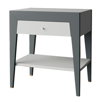 Прикроватная тумба STILL широкая,  светло-серая