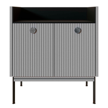 Прикроватаня тумба LOOK BLACK, светло-серая