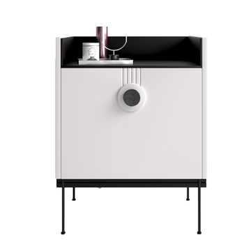 Тумба прикроватная LAGO,серо-черный