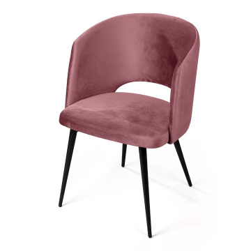 Кресло William, бархат пудровый 15/ черный конус 76870