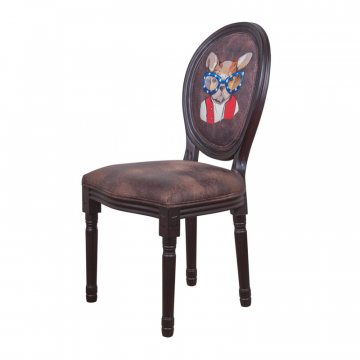 Стул Volker Brownie Bulldog Print