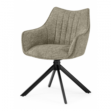 Стул на металлокаркасе Denever крутящийся beige / black