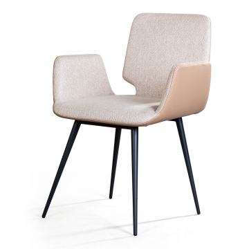 Стул с подлокотниками Adam, рогожка комби бежевый 2000000000688