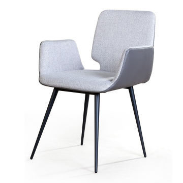 Стул с подлокотниками Adam, рогожка комби серый 2000000000671