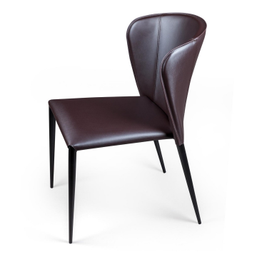 Стул Albert, кожа коричневый 2000000000039