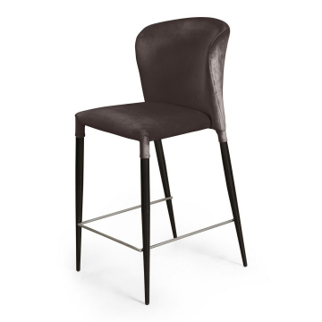 Стул полубарный Albert, бархат антрацит 14/опора конус 75298