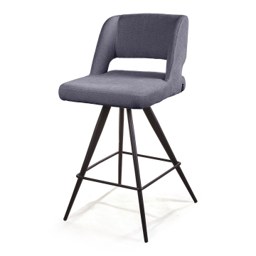 Стул полубарный Molly, ткань серый 2001000001132