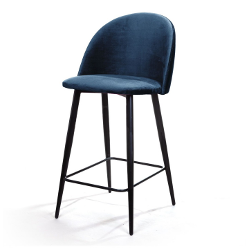 Cтул полубарный Thomas, бархат синий 29 75881