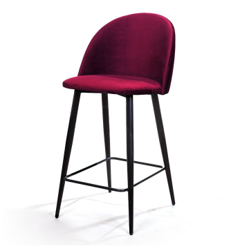 Cтул полубарный Thomas, бархат красный 16 9293