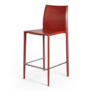 Стул полубарный Rolf, кожа ретро-красный 2001000000760