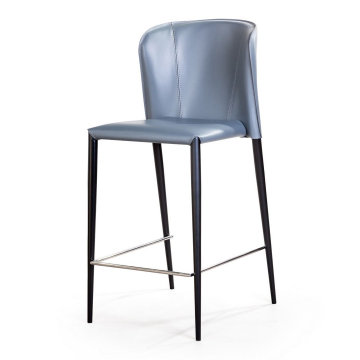 Стул полубарный Albert, кожа антрацит 2001000000234