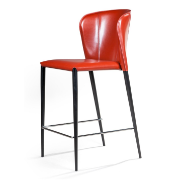 Стул полубарный Albert, кожа ретро-красный 2000000000176