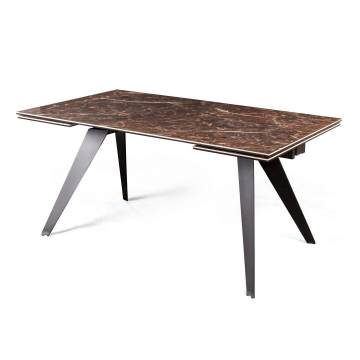 Стол раскладной Grant (160+80), мрамор испанская керамика черный 2000000000602