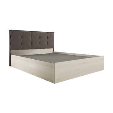 Кровать с настилом ДСП Лирика ЛК-2 160х200, кофе
