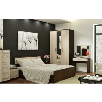 Кровать с проложками ДСП Фиеста LIGHT 160х200, венге