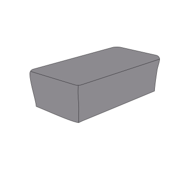 Защитный чехол на журнальный столик Капучино, 110×66×34 см, темно-серый