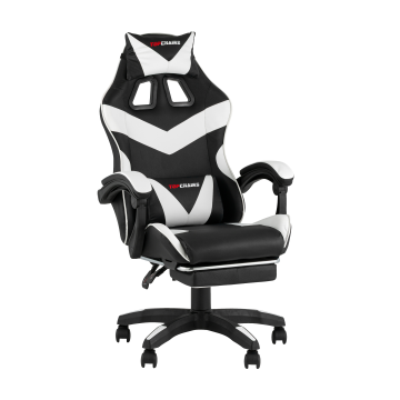 Кресло спортивное TopChairs MG-7019 черно-белый