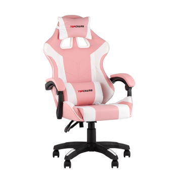 Кресло спортивное TopChairs MG-7035 розово-белый