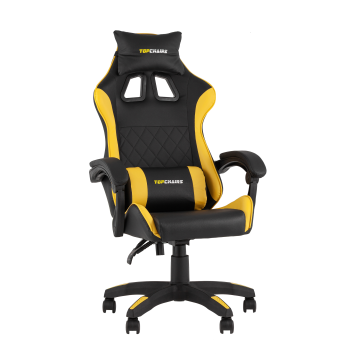 Кресло спортивное TopChairs MG-7043 черно-жёлтый