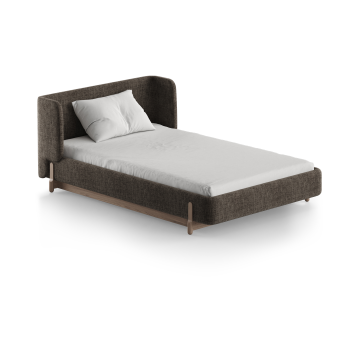 Кровать Basic спальное место 120*200 см (коричневый, рогожка)