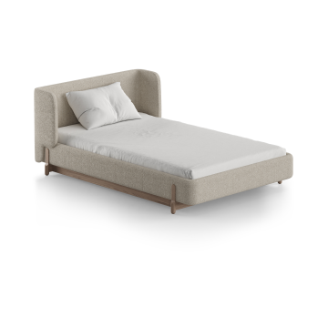 Кровать Basic спальное место 120*200 см (молочный, букле)