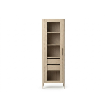 Витрина Type oak стеклянная высота 200 см L (беленый дуб)