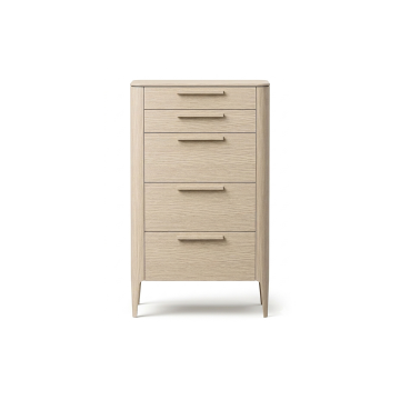 Комод Type oak высокии? 5 ящиков (беленый дуб)